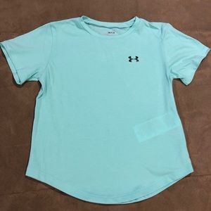 Youth small boys under armour t shirt light blue